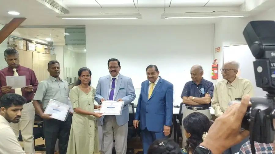 Industrial training certificate presentation