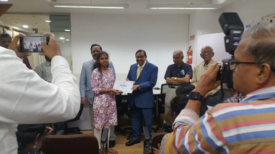 Industrial training award presentation